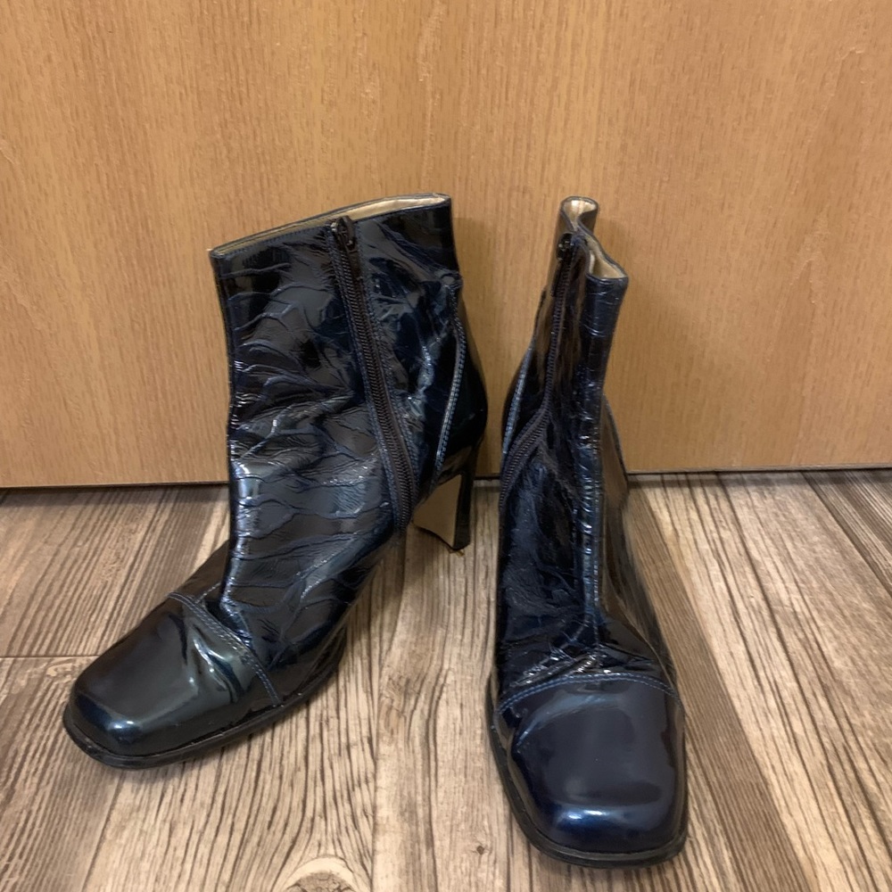 Vintage 90s Y2K Bellini boots in dark blue/teal